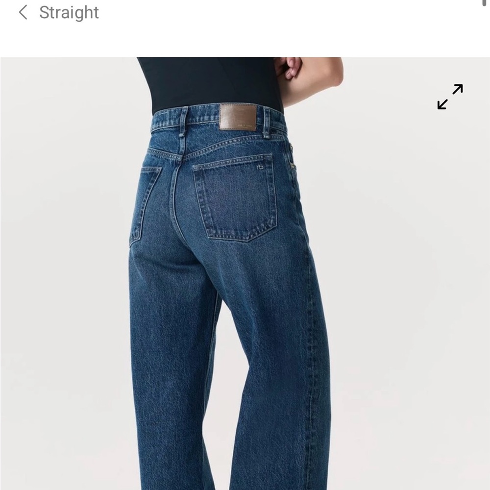 rag & bone High Rise Blue Jeans - Picture 7 of 9